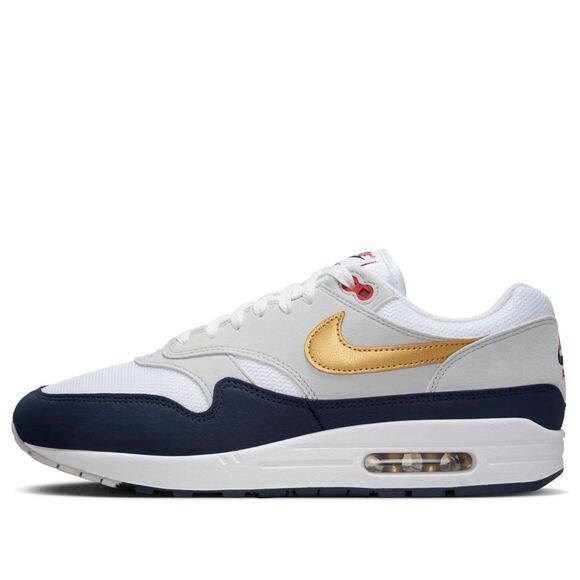 Nike Air Max 1 Olympic Blue White Gold Grey HM9604-400 Men’s Size 11.5